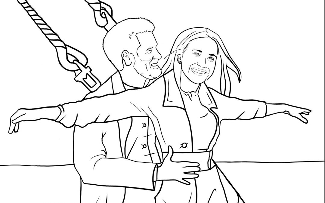 Colouring Book featuring Harry and Meghan