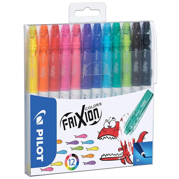 Pilot Frixion Erasable Fibre Colouring Pens