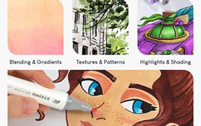 How to colour with markers without streaks