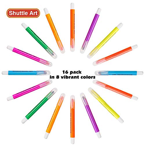 Shuttle Art 16 Pack Gel Highlighters circular