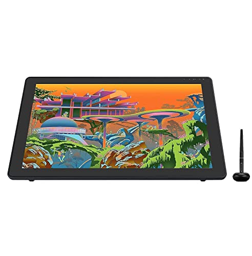 2020 HUION KAMVAS 22 Plus Graphics Drawing Tablet with Full-Laminated QD LCD Screen