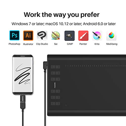 HUION Inspiroy H1060P connect software
