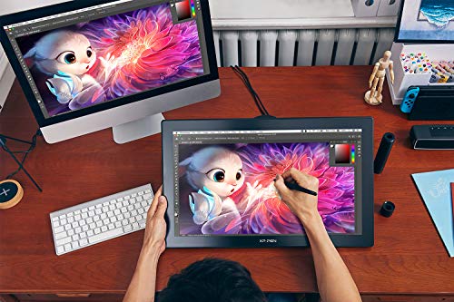 XP-PEN Artist 22 (2nd Generation) Drawing Monitor Digital Drawing Tablet with Screen set up in use