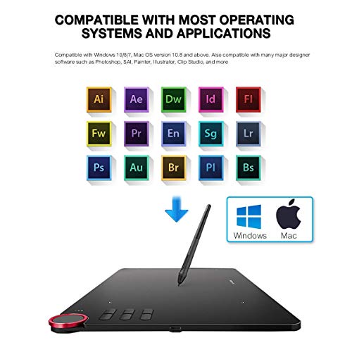 Wireless Drawing Tablet, XP-PEN Deco 03 apps