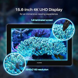 HUION Kamvas Pro 16 Plus 4K UHD Graphics Drawing Tablet with Screen display