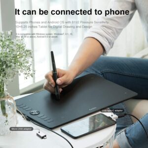 Parblo Graphics Drawing Tablet connect to phone