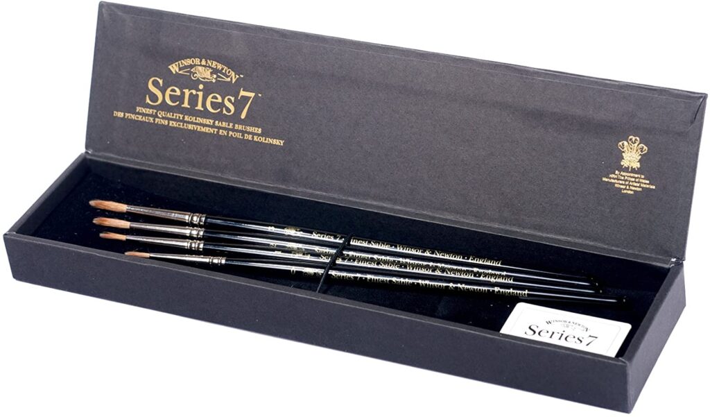 Winsor and Newton 4 Round Series Acrylic Paintbrushes