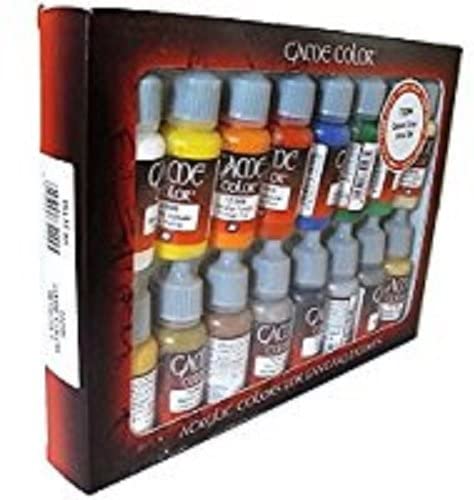 Acylicos Vallejo 72299 Acrylic 16 Colors for Fantasy Figures side angle