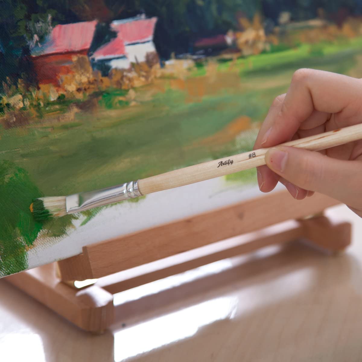 Artify Expert Paint Brushes Art Set in action