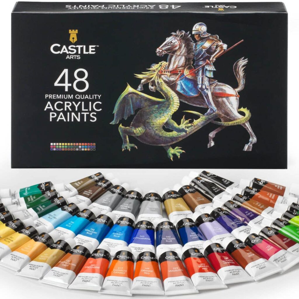Castle Art Supplies 48 x 22ml Acrylic Paint Set main