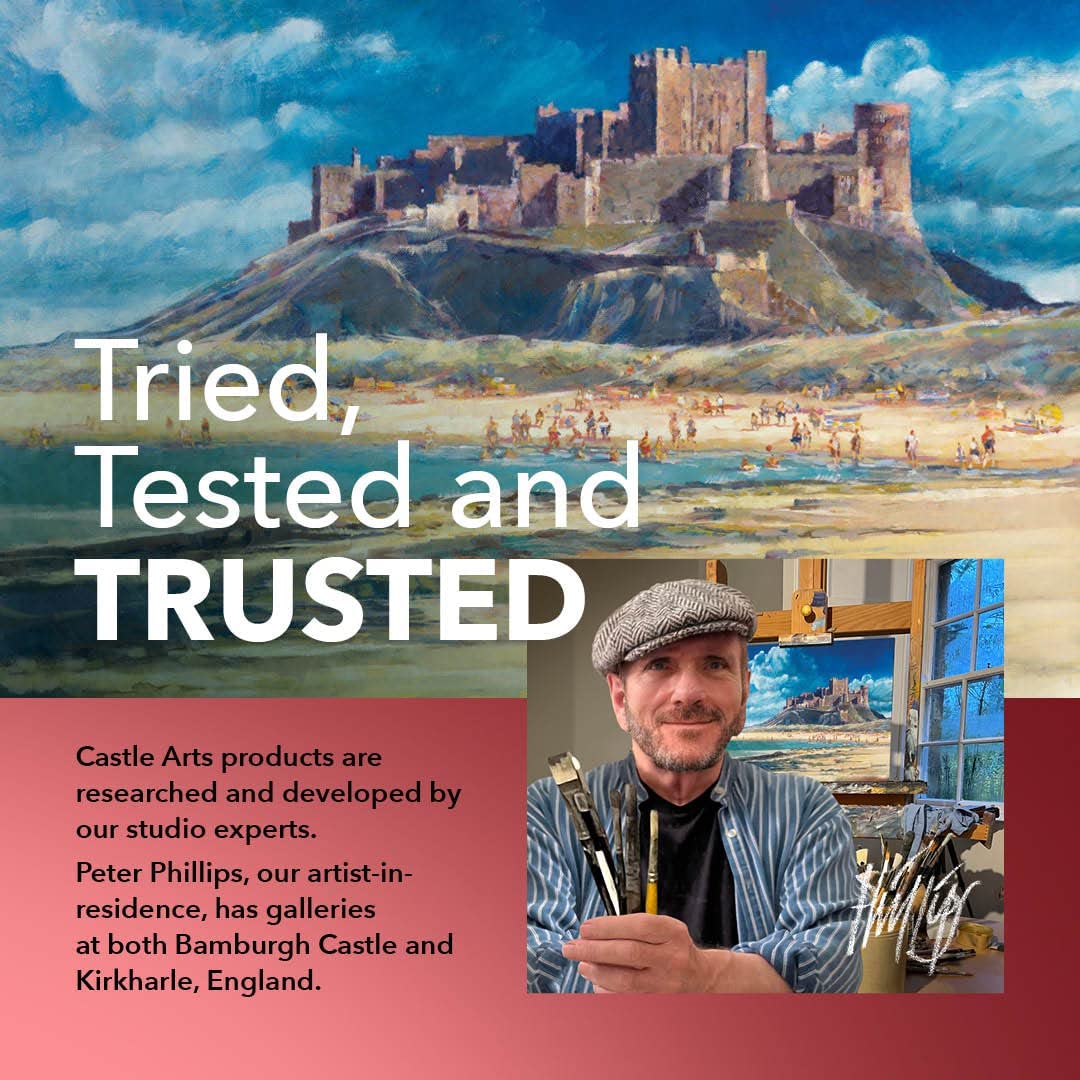 Castle Art Supplies Metallic Acrylic Paints Set trust image