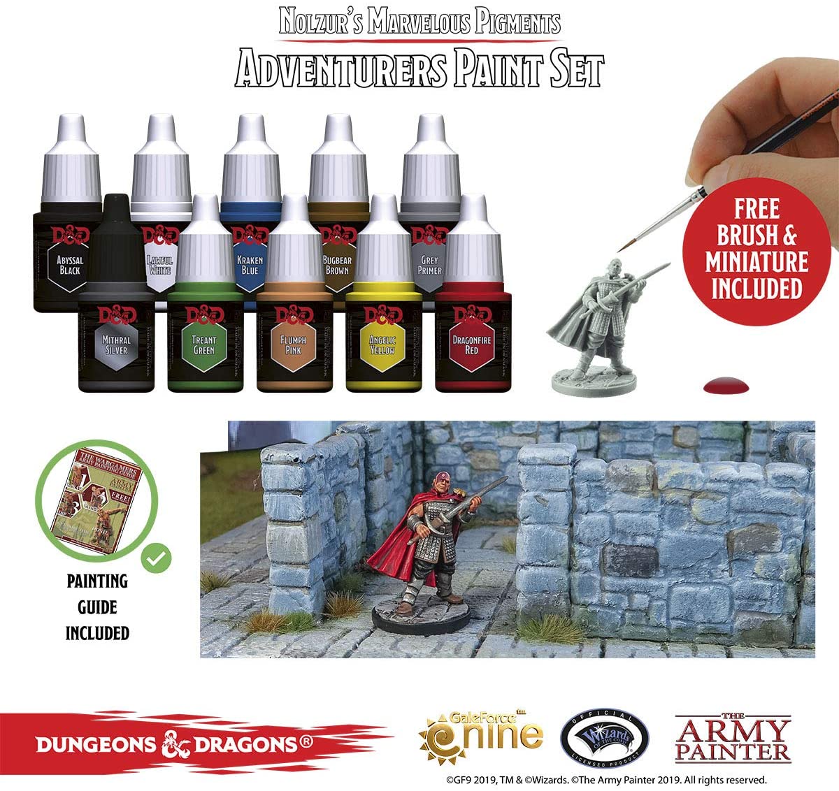The Army Painter Dungeons and Dragons Official Paint Line Adventurer's Paint Set info