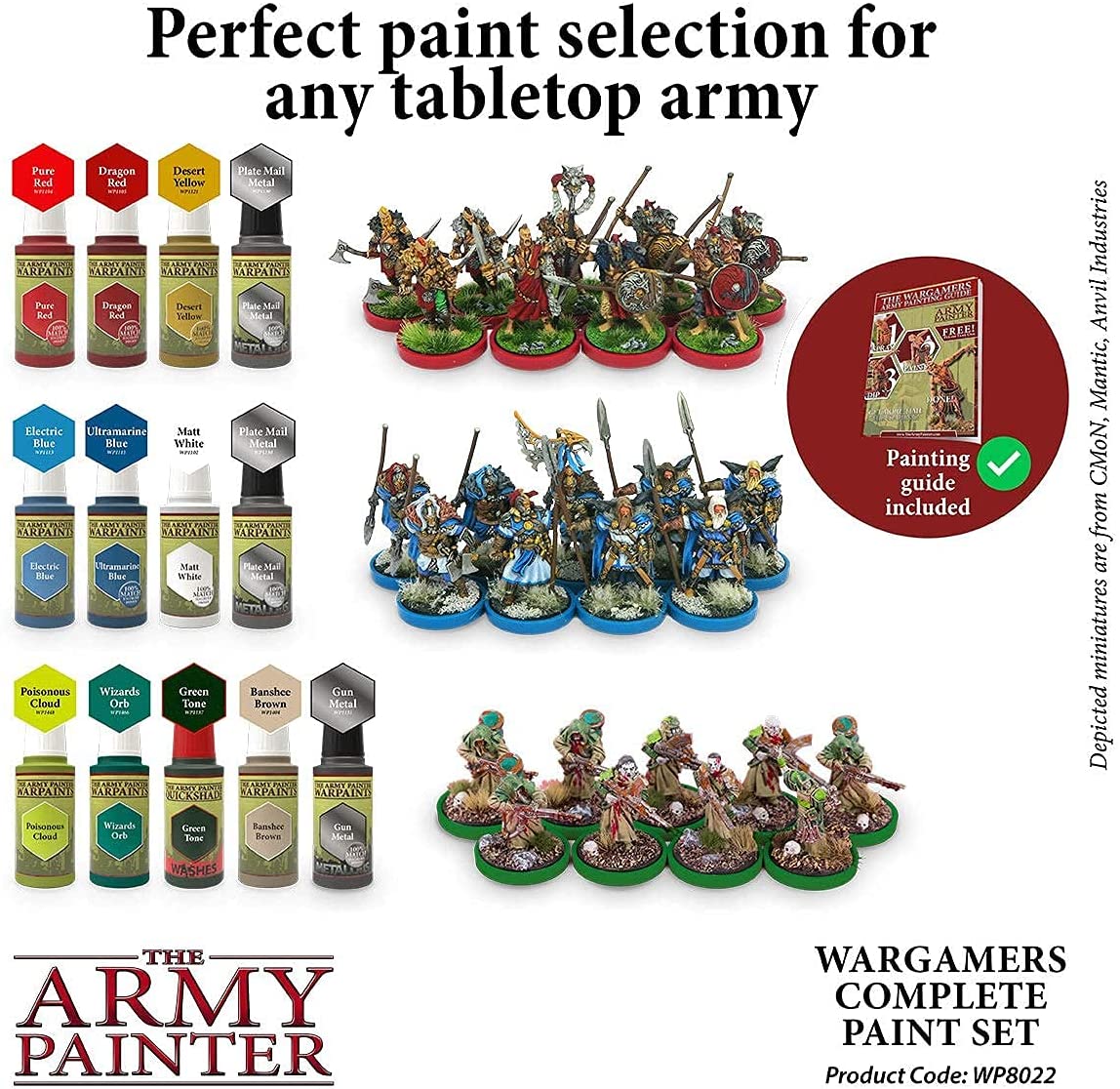 The Army Painter. Wargamers Complete Paint Set kit info