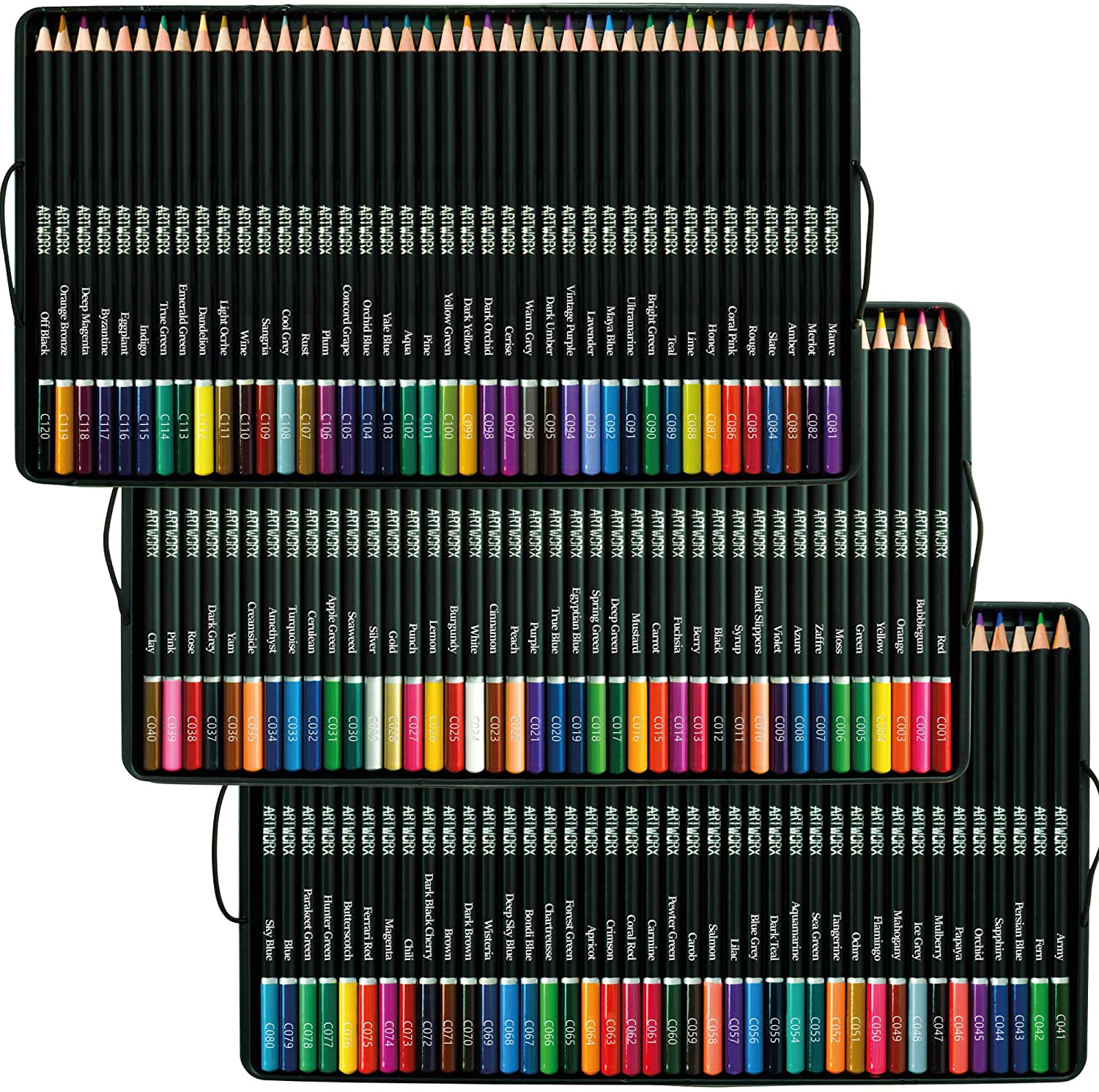 Artworx Premium Artists Colouring Art Pencils front view