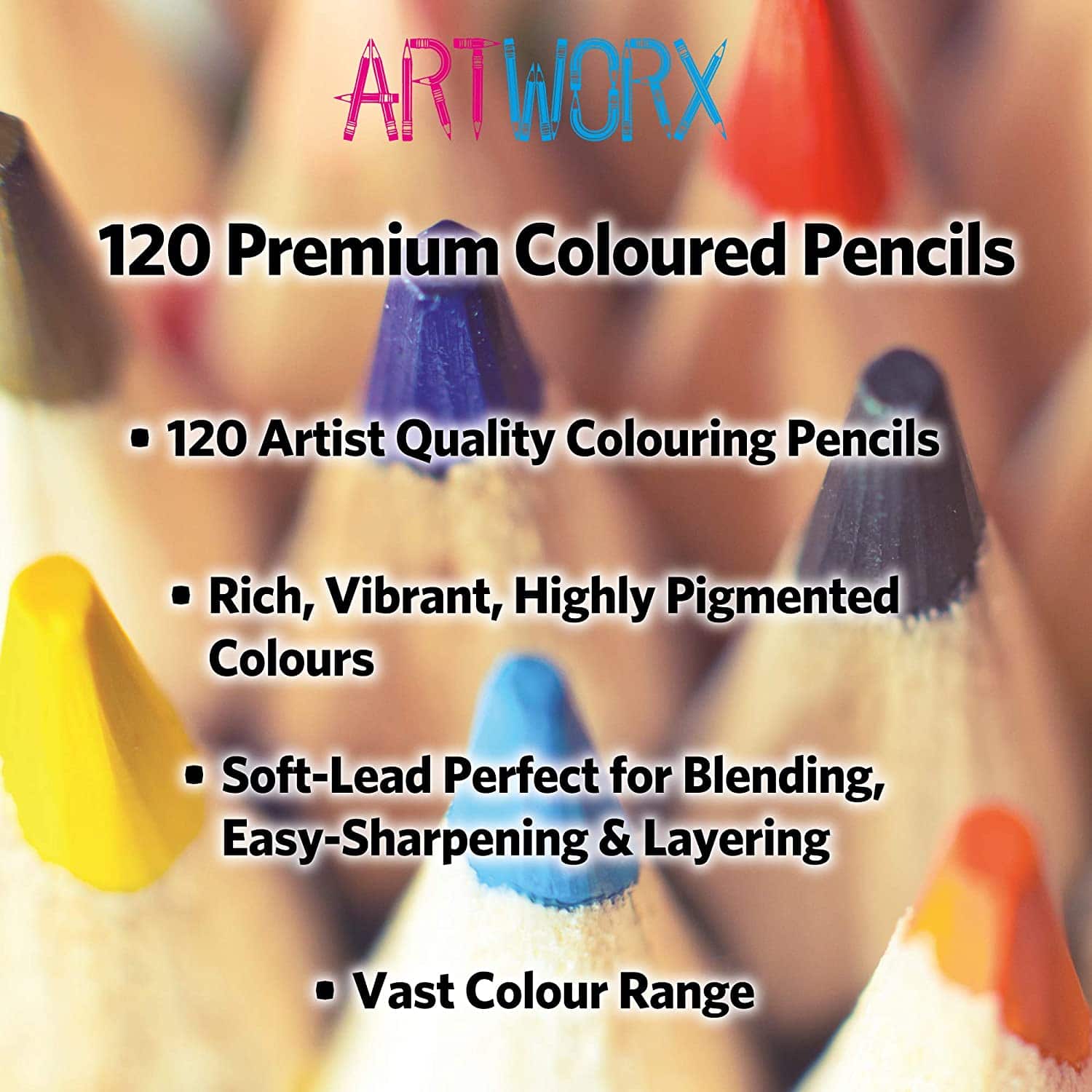 Artworx Premium Artists Colouring Art Pencils specifications