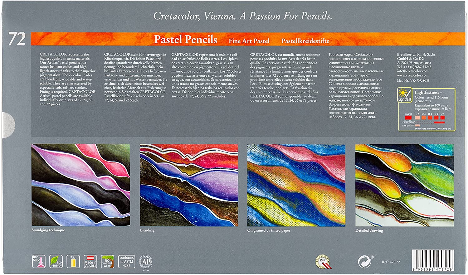 CRETA COLOR CRETACOLOR 470 Fine Art Pastel Pencils back part