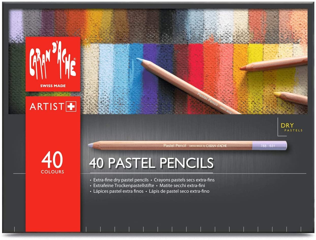 Caran D'ache Pastel Pencils close up
