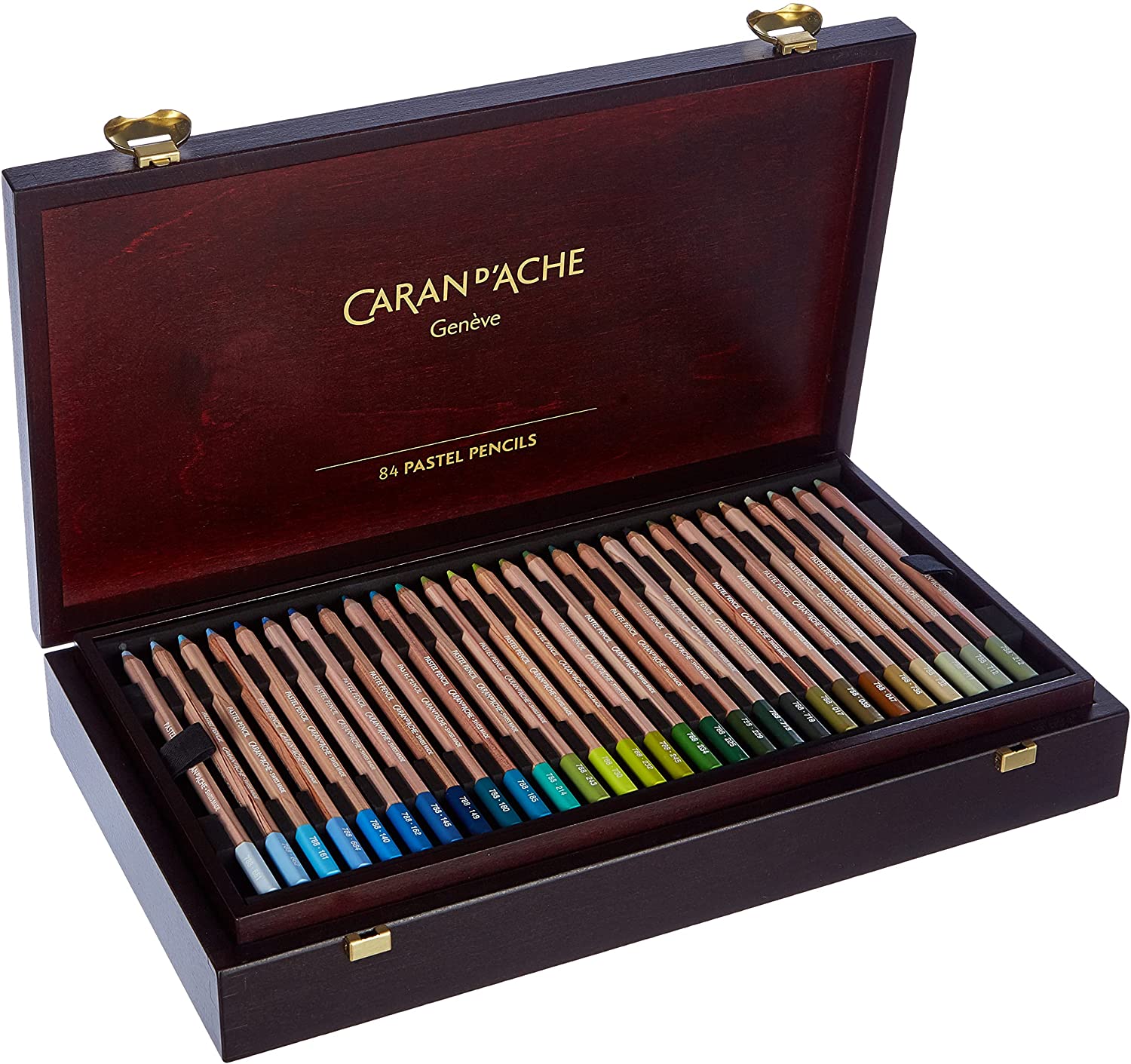 Caran d'Ache Colored Pencil & Wooden Gift Box open box 2