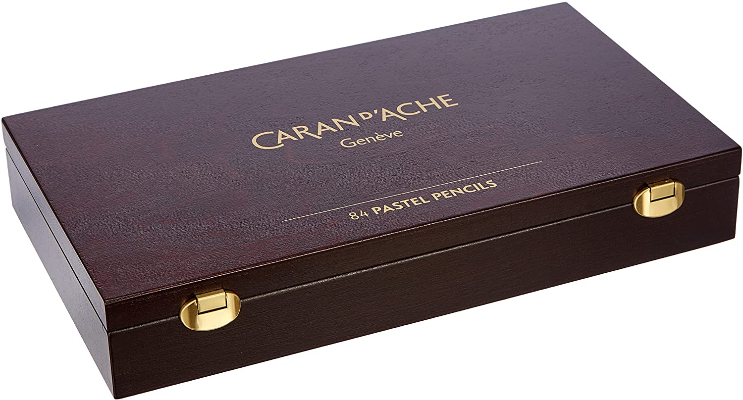 Caran d'Ache Colored Pencil & Wooden Gift Box case