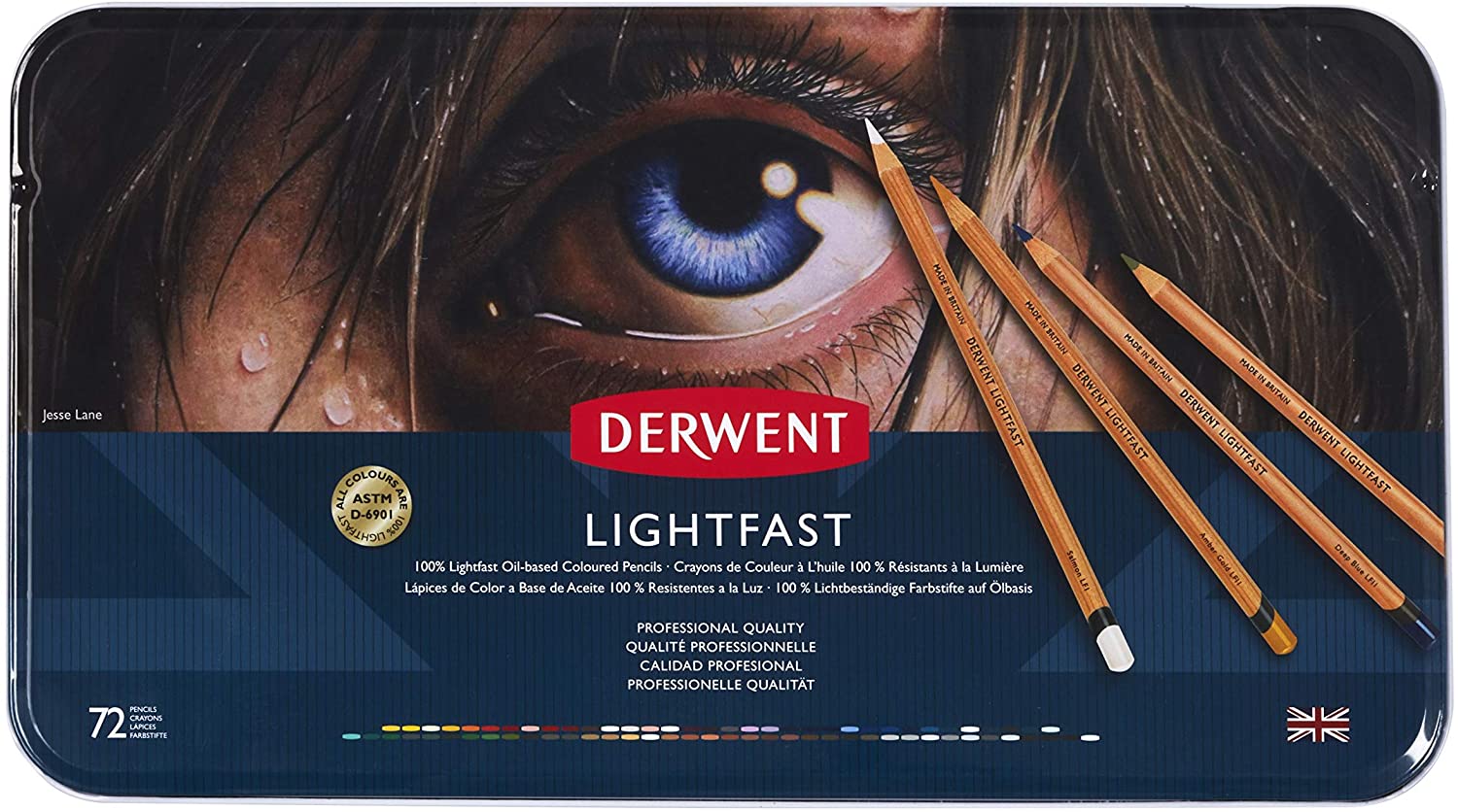 Derwent Lightfast Coloured Pencils case