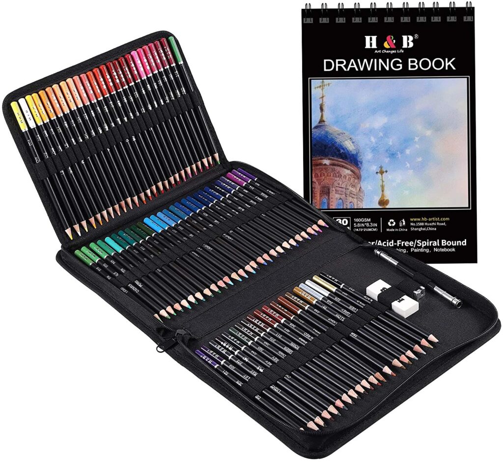 H&B Professional Coloured Pencil Set main image