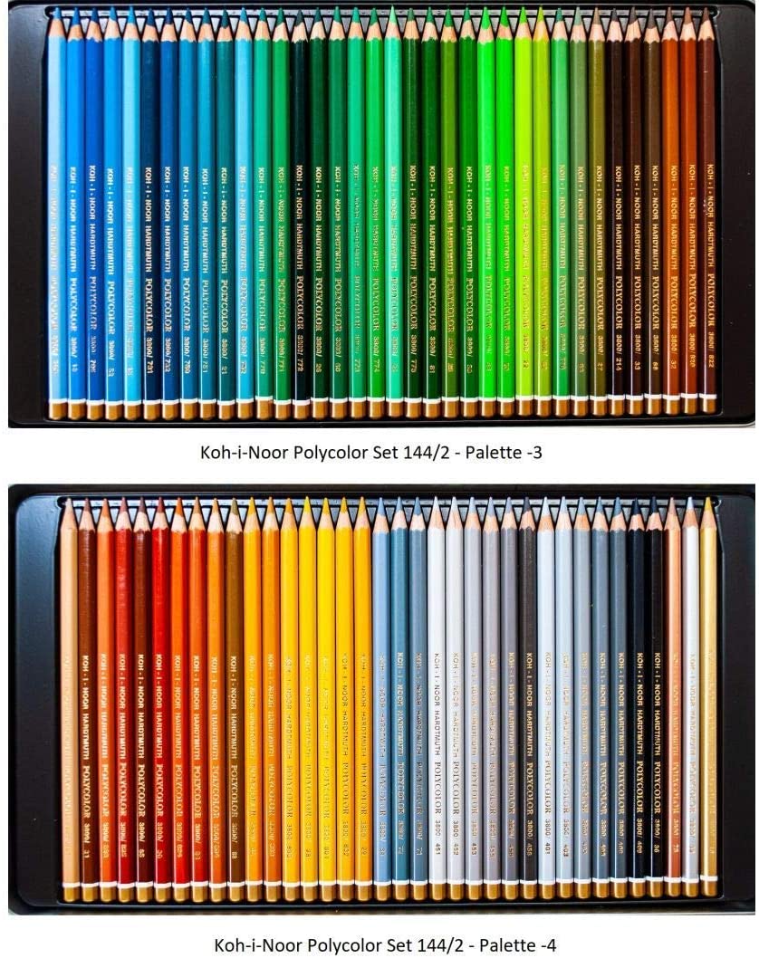 KOHINOOR set of 144 artists´ coloured pencils different shades of pencils