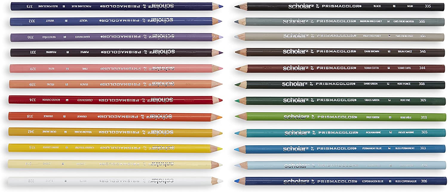 Prismacolor Class Pack Wood Colored Pencil color line up