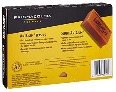 Prismacolor Design ArtGum Erasers back part