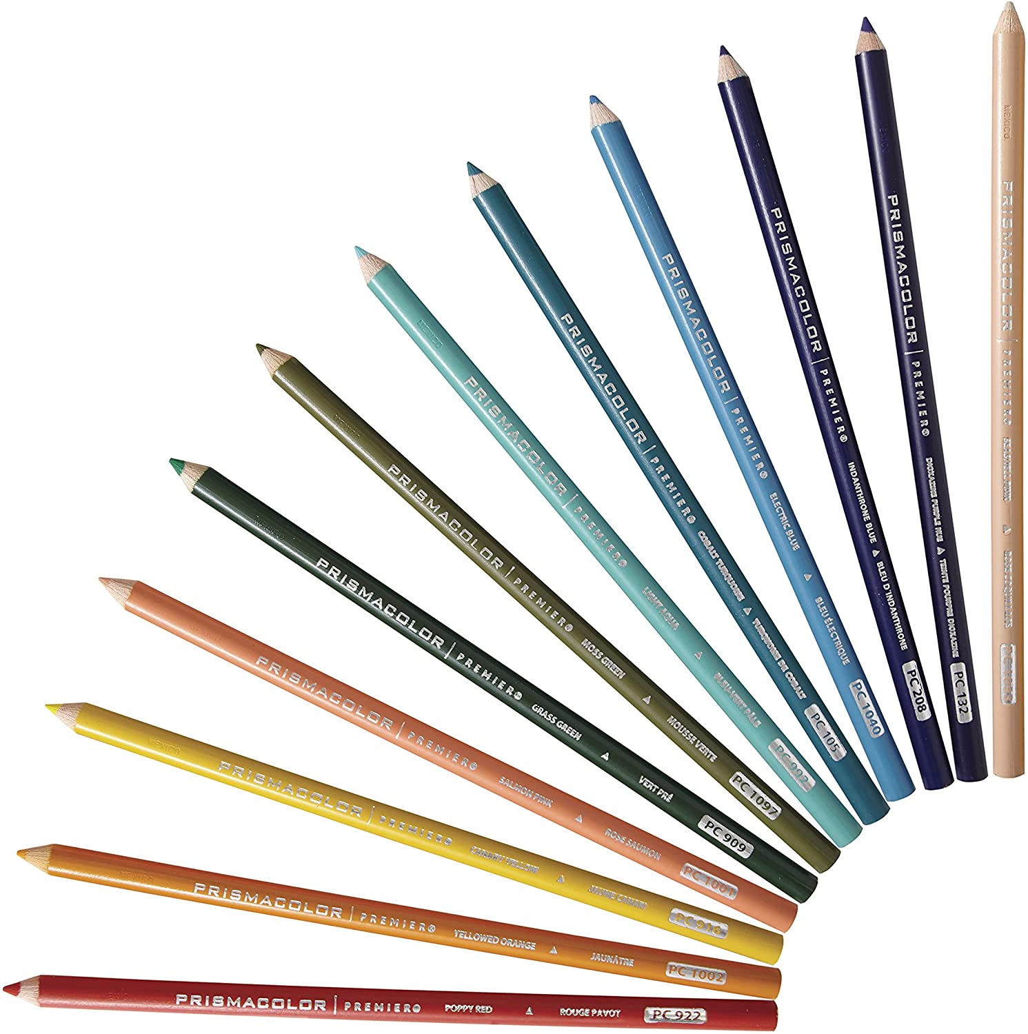 Sanford Prismacolor Premier Colored Pencils color lineup