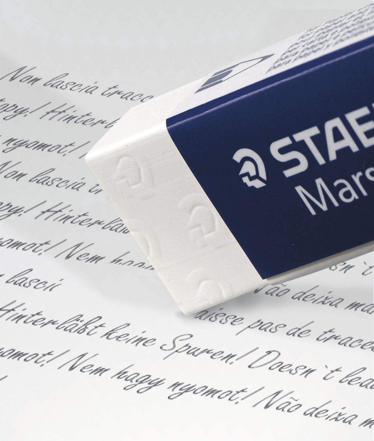 Staedtler Mars Erasers in use