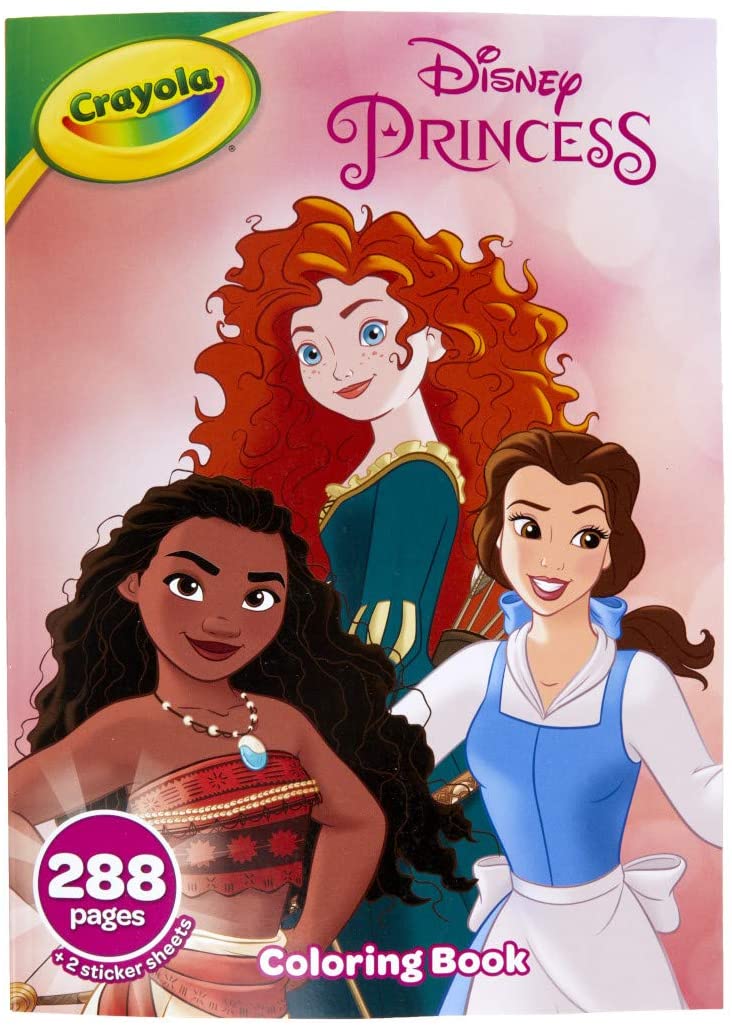 03) Crayola Disney Princess Coloring Book with Stickers main image