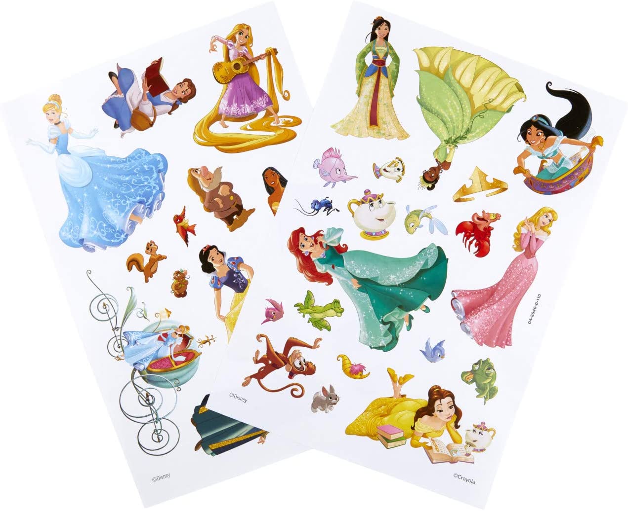 03) Crayola Disney Princess Coloring Book with Stickers stickers