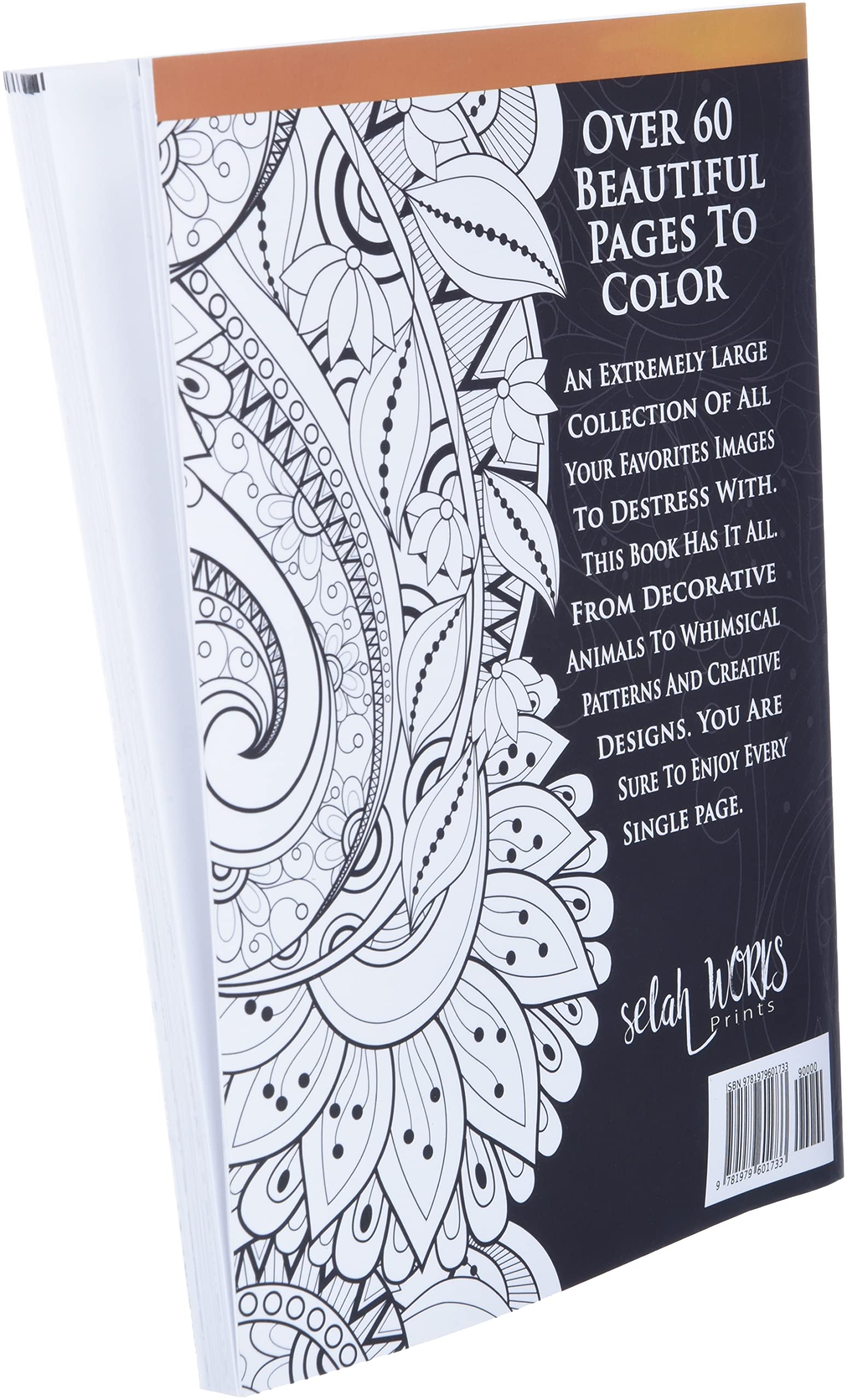 Adult Colouring Book back