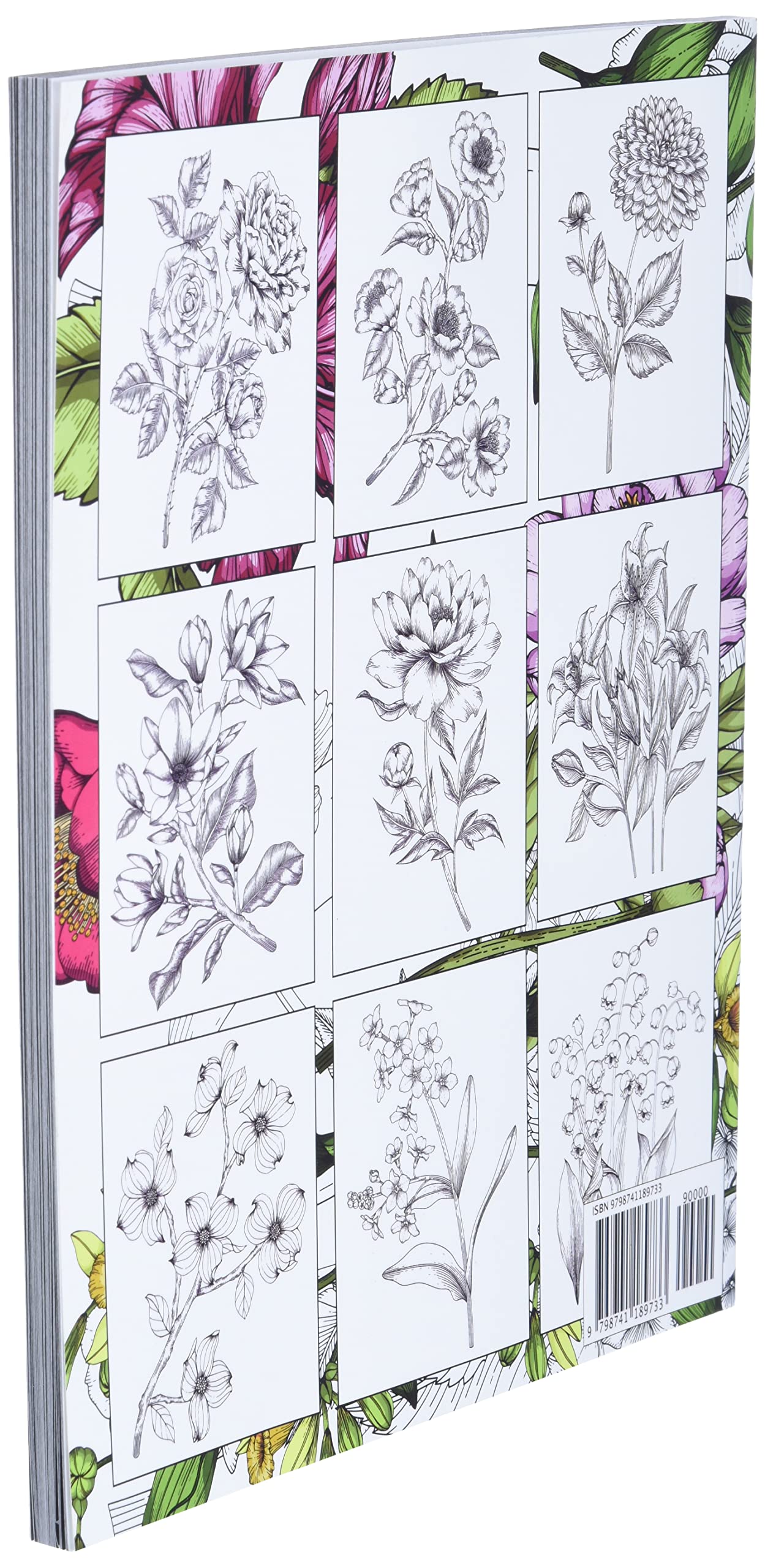 Bloom Adult Coloring Book sample