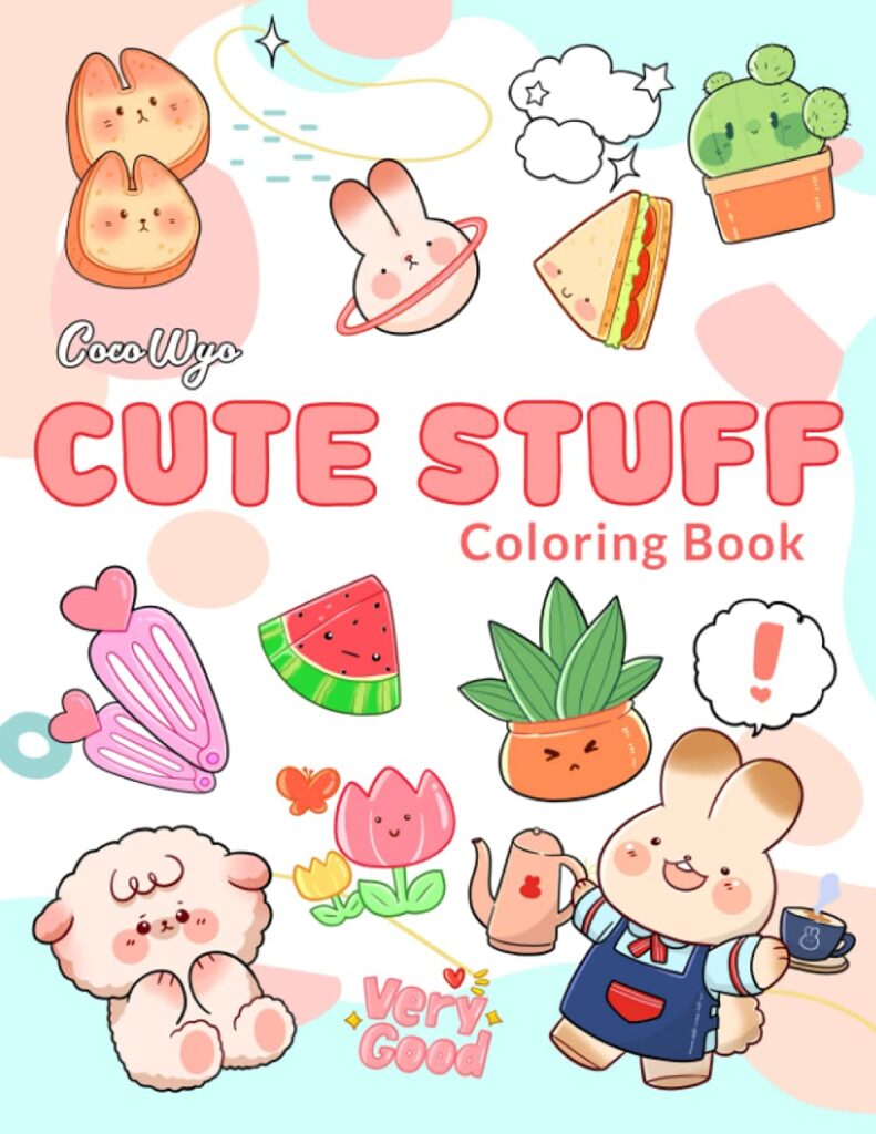Cute Stuff Coloring Book main image