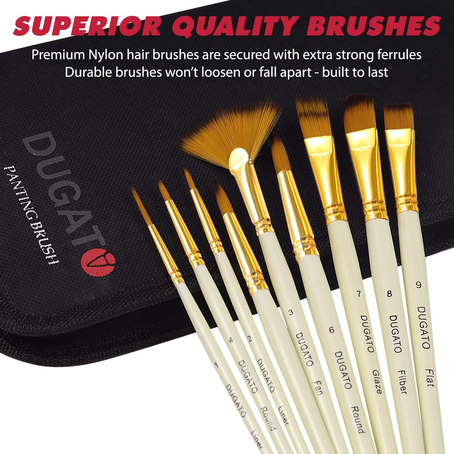 DUGATO Artist Paint Brush Set quality