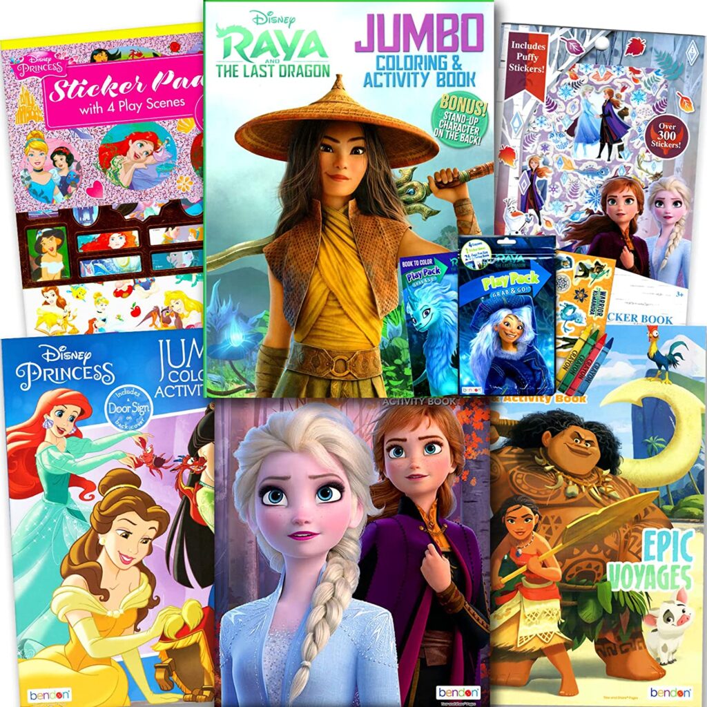 Disney Princess Coloring Book Set for Kids main image