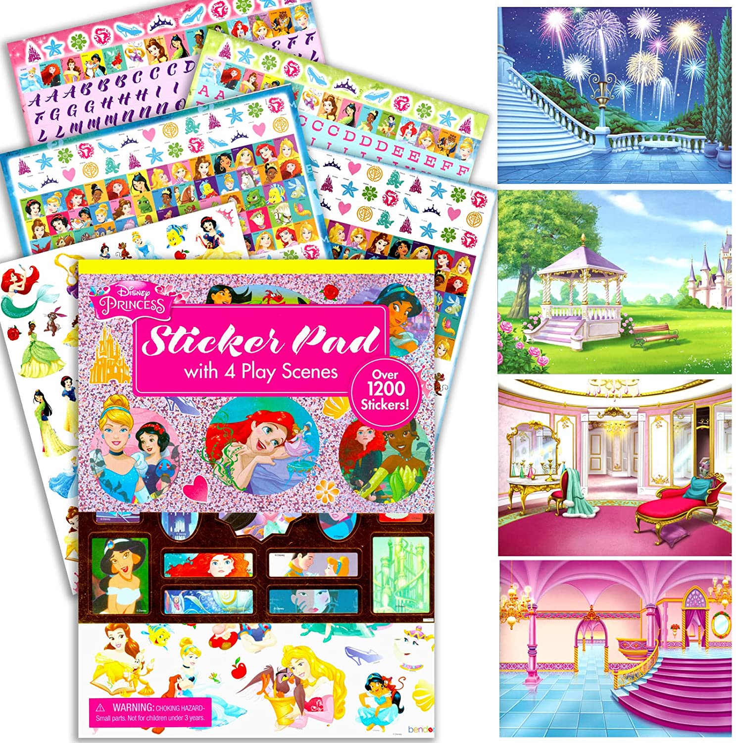 Disney Princess Coloring Book Set for Kids princess