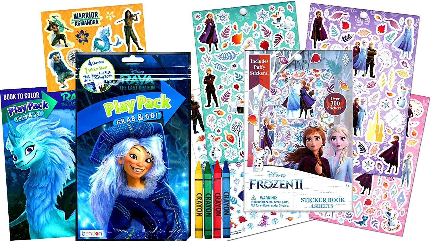 Disney Princess Coloring Book Set for Kids front pages