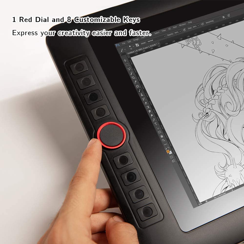 Drawing Monitor XP-PEN Pen size