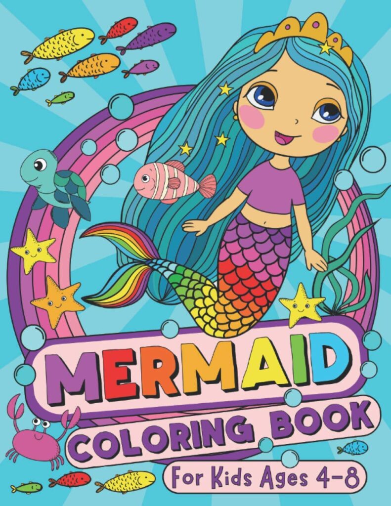 Mermaid Coloring Book main image