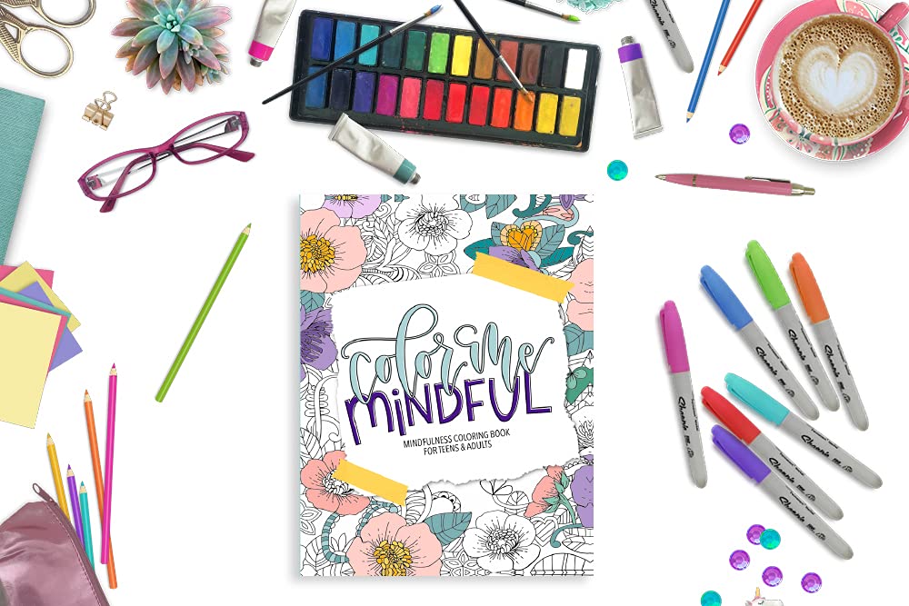Mindfulness Coloring Book for Teens & Adult front