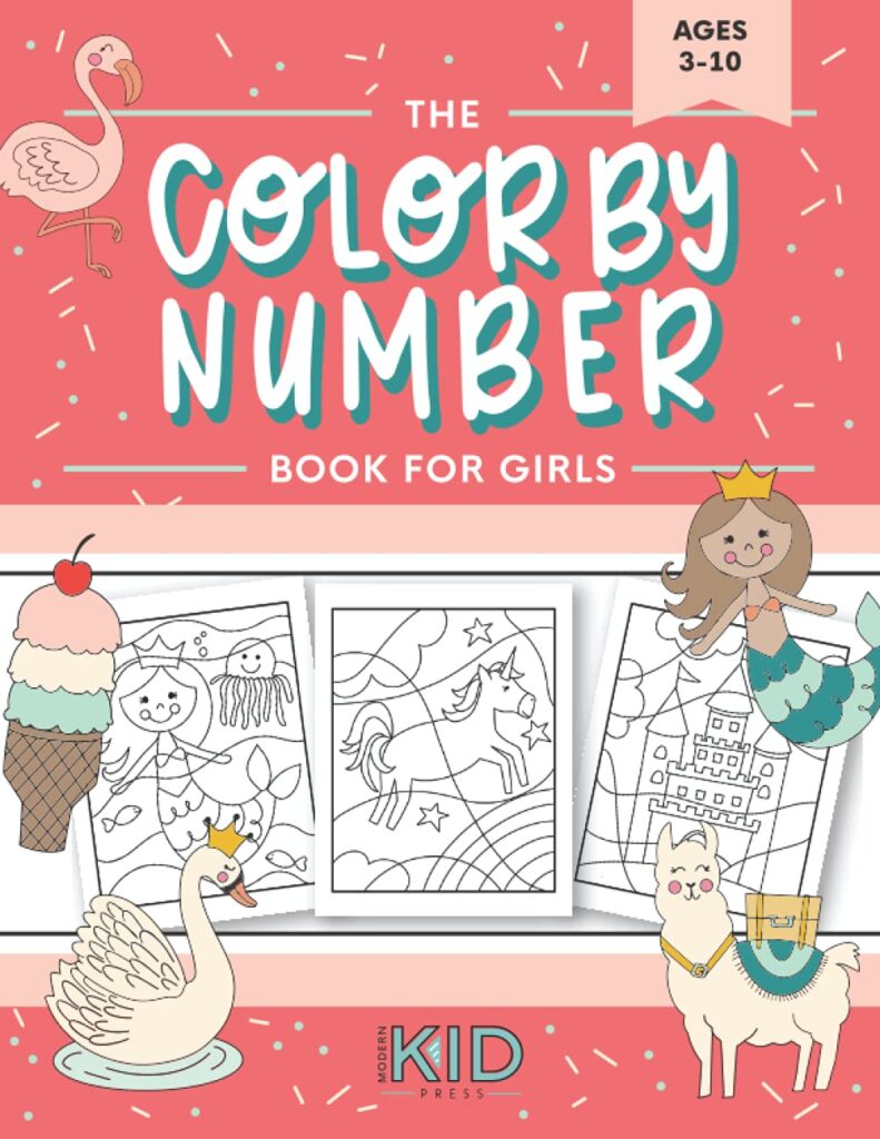 The Color by Number Book for Girls main image