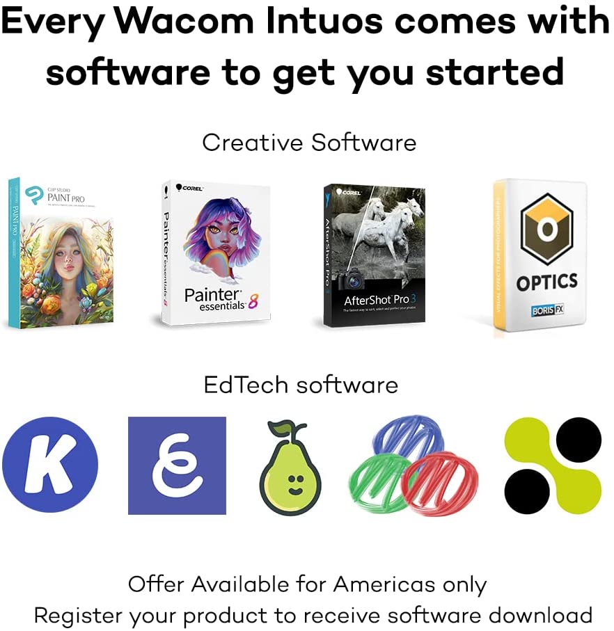 Wacom Intuos Graphics Drawing Tablet apps