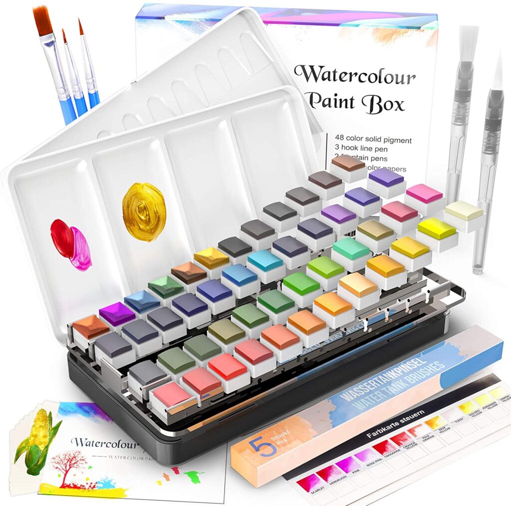 RATEL Premium Watercolour Paint Set main image