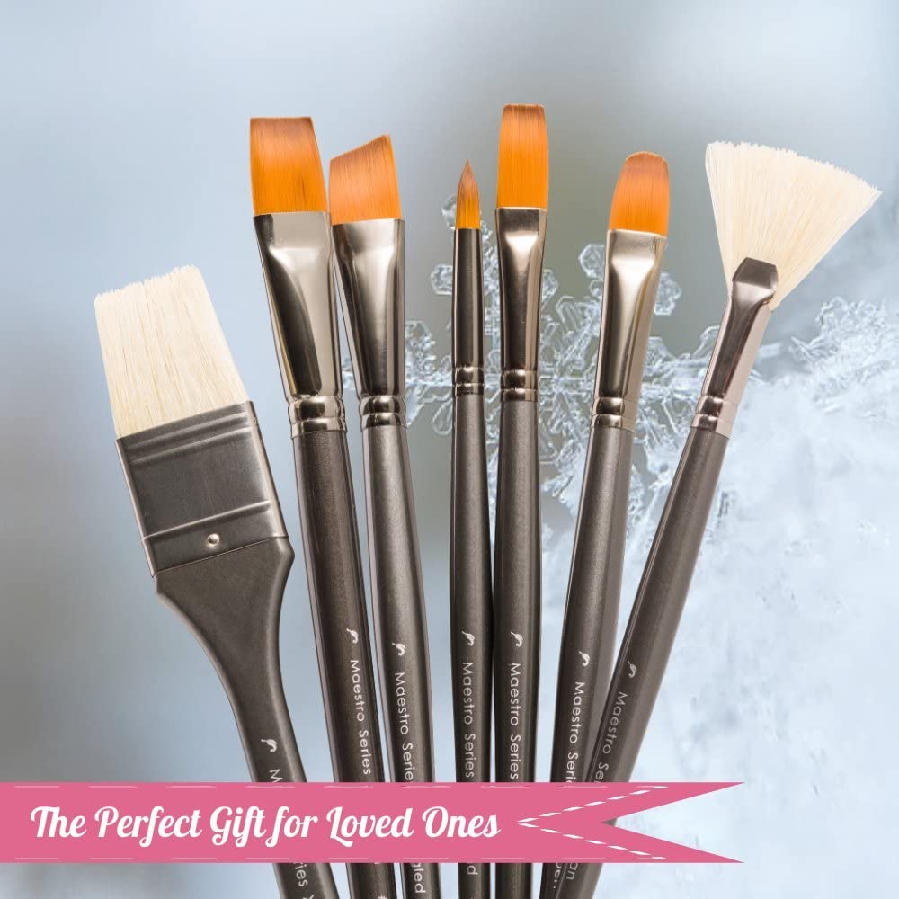 D'Artisan Paint Brush Set Professional 15pc brush types