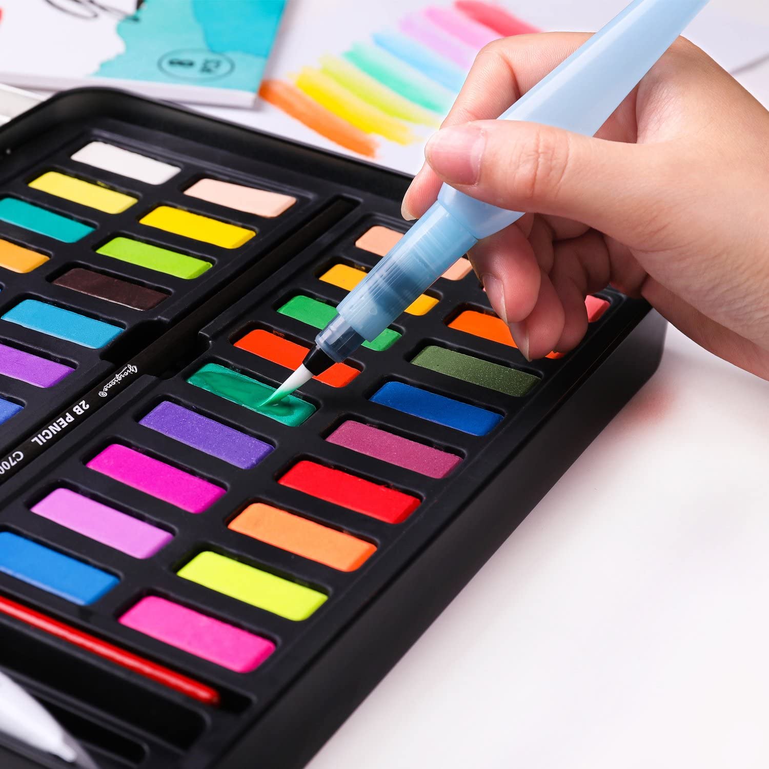 Dyvicl Watercolour Paint Set in use