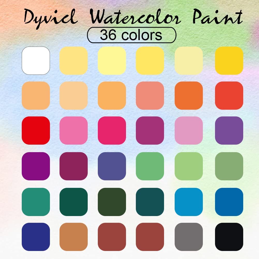 Dyvicl Watercolour Paint Set shades