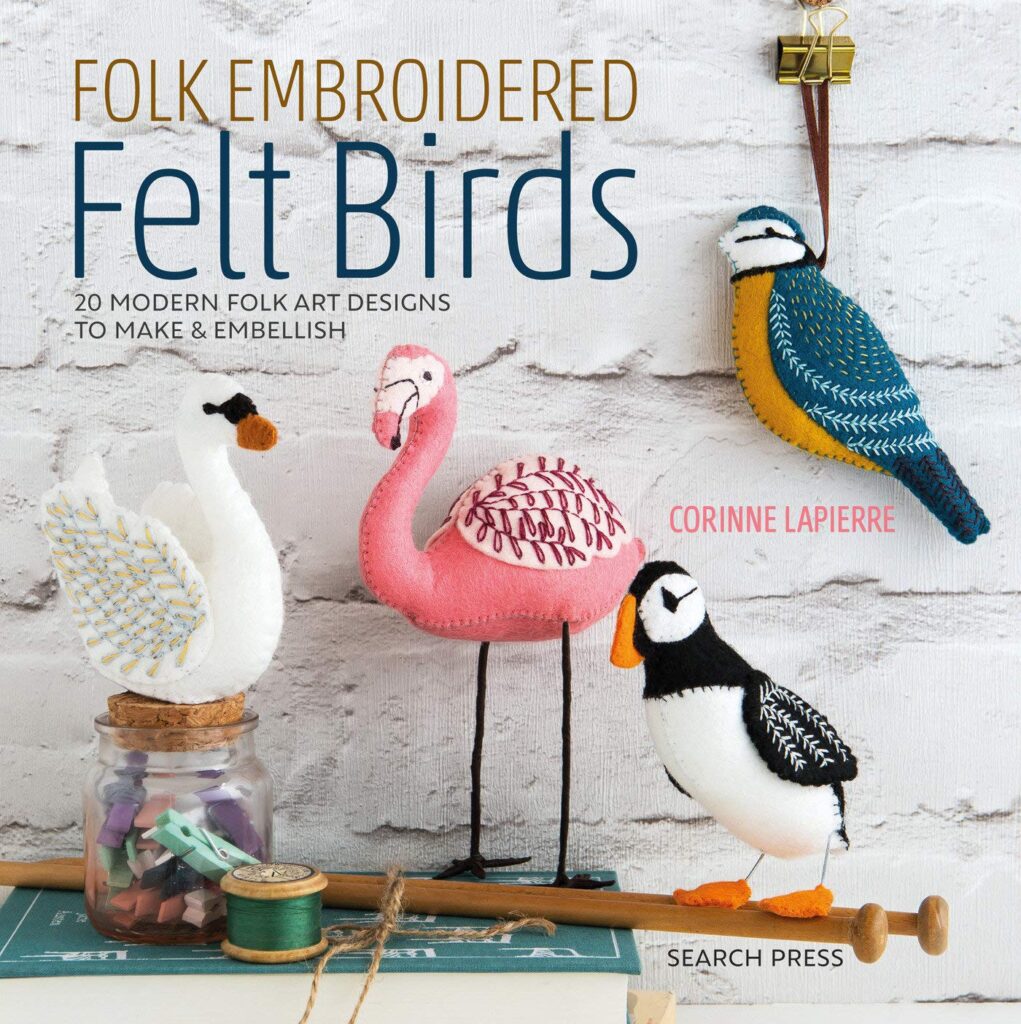 Folk Embroidered Felt Birds main image