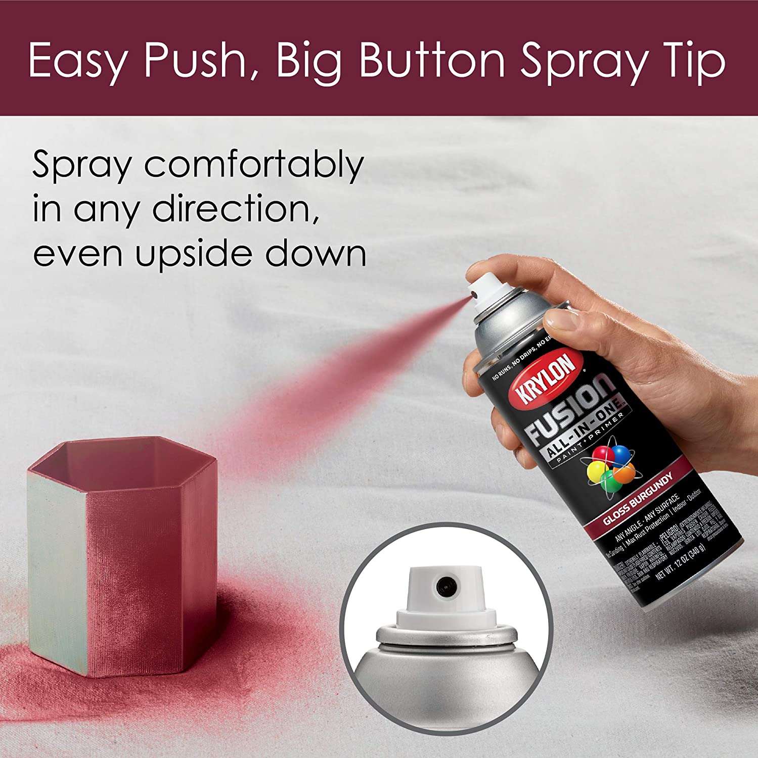 Krylon Fusion All-In-One Spray Paint feature